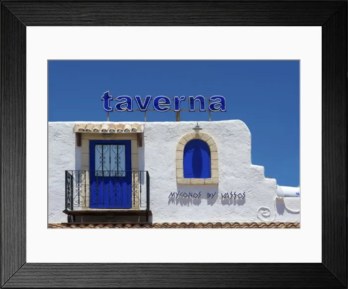 Framed Print : Tavern in Agia Napa, Cyprus Framed Print : Tavern in Agia Napa, Cyprus