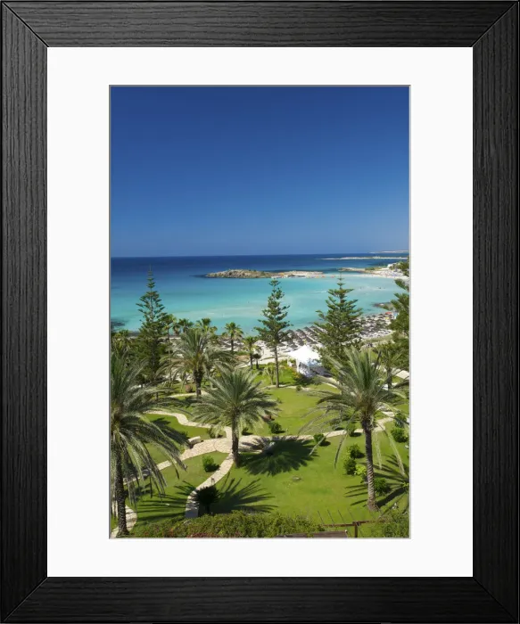 Framed Print : Nissi Beach Resort in Agia Napa, Cyprus Framed Print : Nissi Beach Resort in Agia Napa, Cyprus