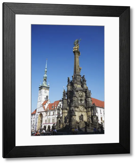 Framed Print : Czech Republic, Moravia, Olomouc, Town Hall And Holy Trinity Column (UNESCO World Framed Print : Czech Republic, Moravia, Olomouc, Town Hall And Holy Trinity Column (UNESCO World