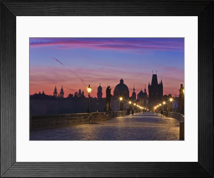 Framed Print : Europe, Czech Republic, Central Bohemia Region, Prague. Charles Bridge Framed Print : Europe, Czech Republic, Central Bohemia Region, Prague. Charles Bridge