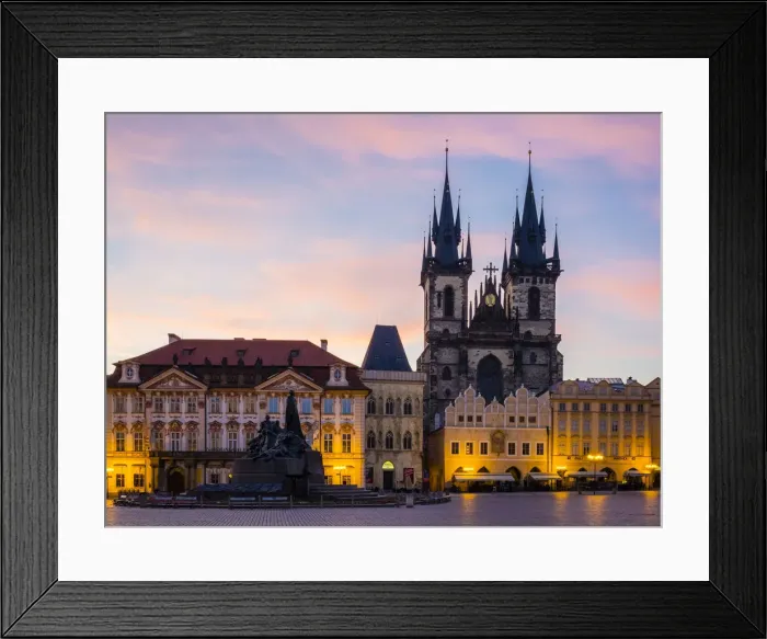 Framed Print : Czech Republic, Prague, Stare Mesto (Old Town). Tyn Cathedral on Staromestske namesti Framed Print : Czech Republic, Prague, Stare Mesto (Old Town). Tyn Cathedral on Staromestske namesti
