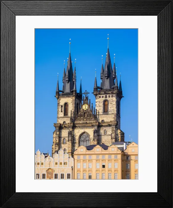 Framed Print : Czech Republic, Prague, Stare Mesto (Old Town). Tyn Cathedral on Staromestske namesti Framed Print : Czech Republic, Prague, Stare Mesto (Old Town). Tyn Cathedral on Staromestske namesti