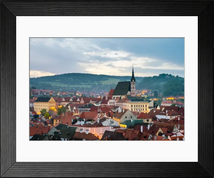 Framed Print : Czech Republic, South Bohemian Region, Cesky Krumlov. Saint Vitus Church (Kostel Sv Framed Print : Czech Republic, South Bohemian Region, Cesky Krumlov. Saint Vitus Church (Kostel Sv
