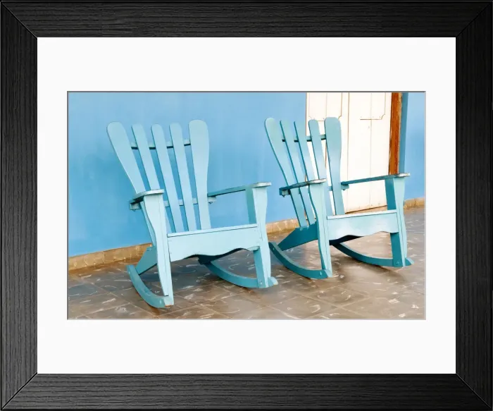 Framed Print : Traditional rocking chairs in Vinales, Cuba, Caribbean Framed Print : Traditional rocking chairs in Vinales, Cuba, Caribbean