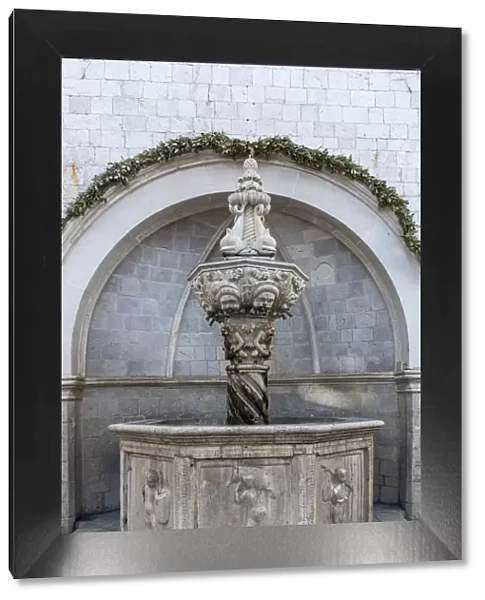 Small Onofrio fountain, Rectors Palace, Dubrovnik, Croatia