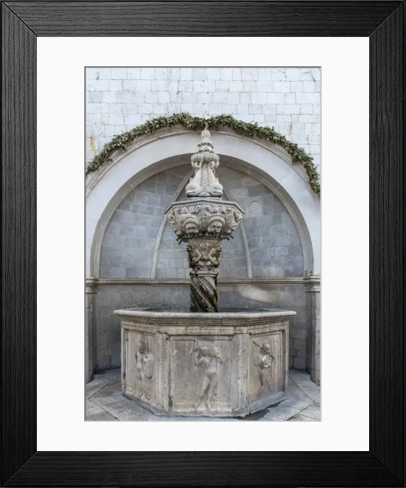 Framed Print : Small Onofrio fountain, Rectors Palace, Dubrovnik, Croatia Framed Print : Small Onofrio fountain, Rectors Palace, Dubrovnik, Croatia