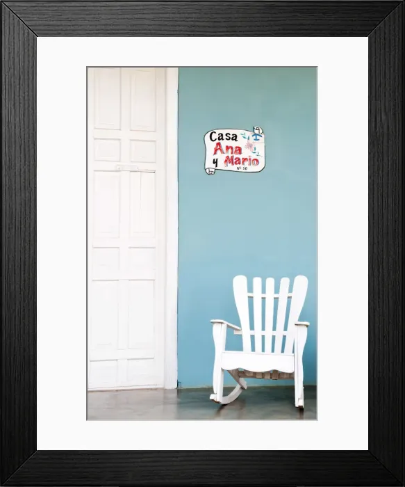 Framed Print : Traditional rocking chair in Vinales, Cuba, Caribbean Framed Print : Traditional rocking chair in Vinales, Cuba, Caribbean