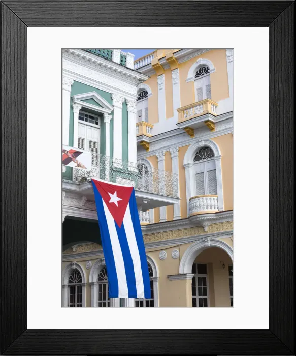 Framed Print : Cuban flag, Sancti Spiritus; Sancti Spiritus Province; Cuba Framed Print : Cuban flag, Sancti Spiritus; Sancti Spiritus Province; Cuba