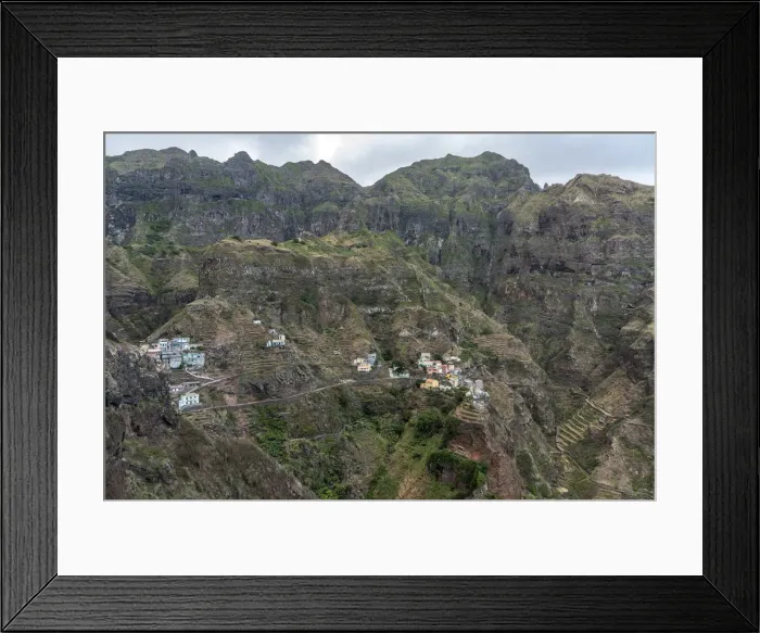 Framed Print : africa, Cape Verde, Santo Antao. The village of Fontainhas Framed Print : africa, Cape Verde, Santo Antao. The village of Fontainhas
