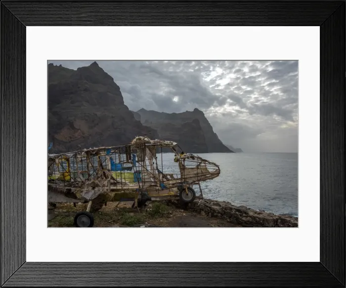 Framed Print : africa, Cape Verde, Santo Antao. A detail of Ponta do Sol