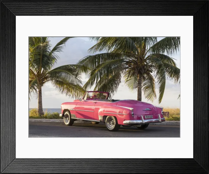 Framed Print : Pink Chevrolet, Havana, Cuba Framed Print : Pink Chevrolet, Havana, Cuba