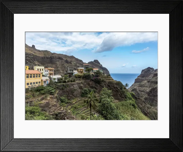Framed Print : africa, Cape Verde, Santo Antao. The village of Fontainhas Framed Print : africa, Cape Verde, Santo Antao. The village of Fontainhas