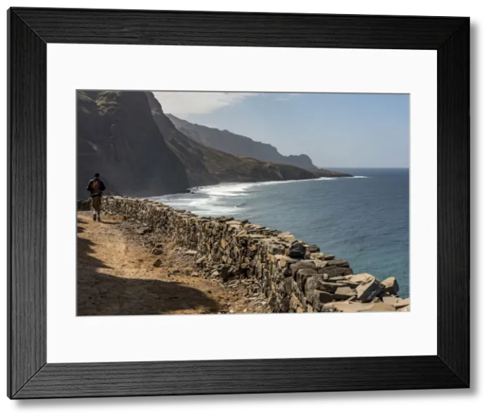 Framed Print : africa, Cape Verde, Santo Antao. The coastal path Framed Print : africa, Cape Verde, Santo Antao. The coastal path