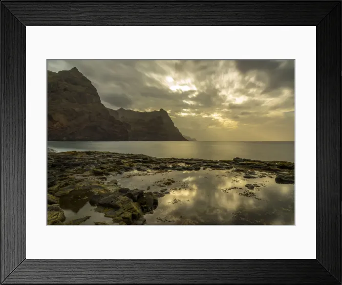 Framed Print : Africa, Cape Verde, Santo Antao. Sunset in Ponta do Sol Framed Print : Africa, Cape Verde, Santo Antao. Sunset in Ponta do Sol
