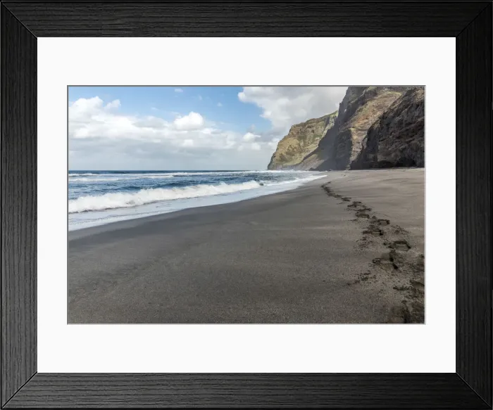 Framed Print : africa, Cape Verde, Santo Antao. The black beach near to cruzinha da garca Framed Print : africa, Cape Verde, Santo Antao. The black beach near to cruzinha da garca