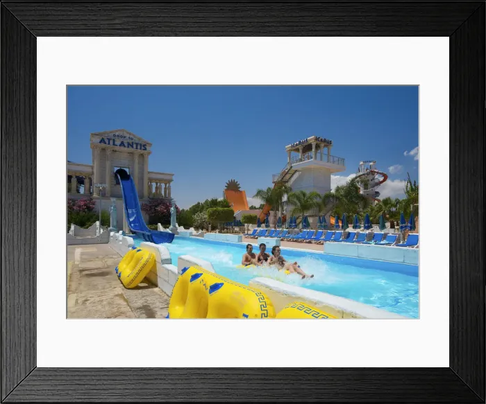 Framed Print : Waterworld Waterpark in Agia Napa, Cyprus Framed Print : Waterworld Waterpark in Agia Napa, Cyprus