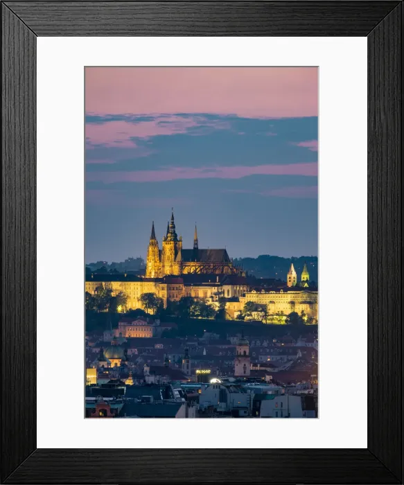 Framed Print : Czech Republic, Prague, Vinohrady. View of Stare Mesto, Prague old town, and Prague Framed Print : Czech Republic, Prague, Vinohrady. View of Stare Mesto, Prague old town, and Prague
