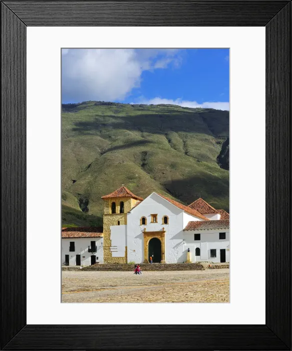 Framed Print : Colonial Town of Villa de Leyva, Colombia, South America Framed Print : Colonial Town of Villa de Leyva, Colombia, South America