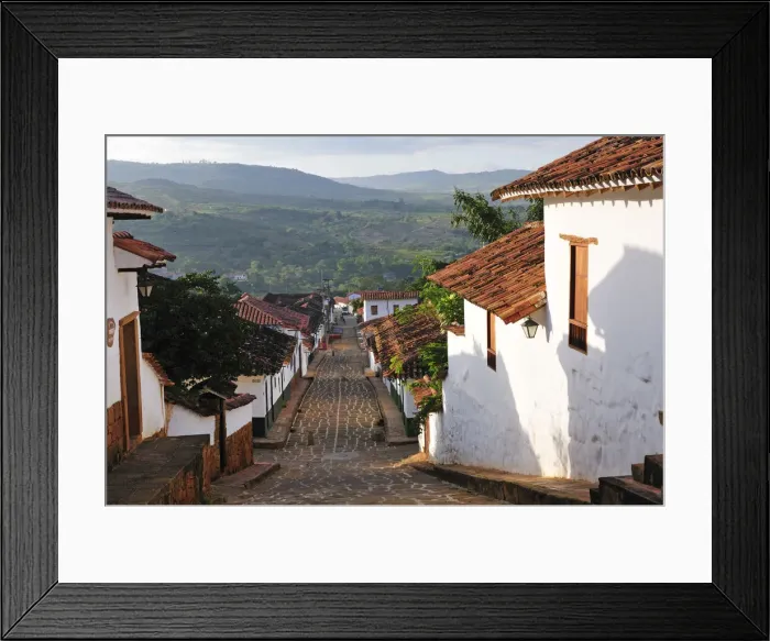 Framed Print : (m) Colonial Town Barichara; Colombia; South America