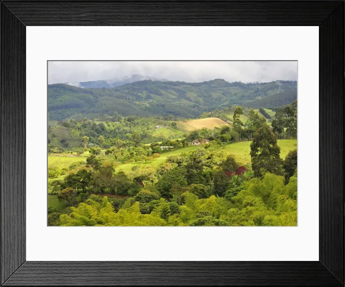 Framed Print : The hilly landscape South of Popayan, Colombia, South America Framed Print : The hilly landscape South of Popayan, Colombia, South America