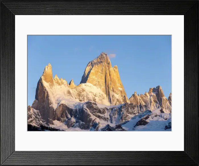 Framed Print : Argentina, Patagonia, Santa Cruz Province, Los Glaciares National Park, Mount Fitz Roy