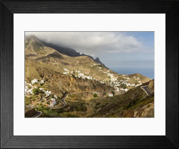 Framed Print : Spain, Canary Islands, Tenerife, Taganana, coastal mountain view Framed Print : Spain, Canary Islands, Tenerife, Taganana, coastal mountain view