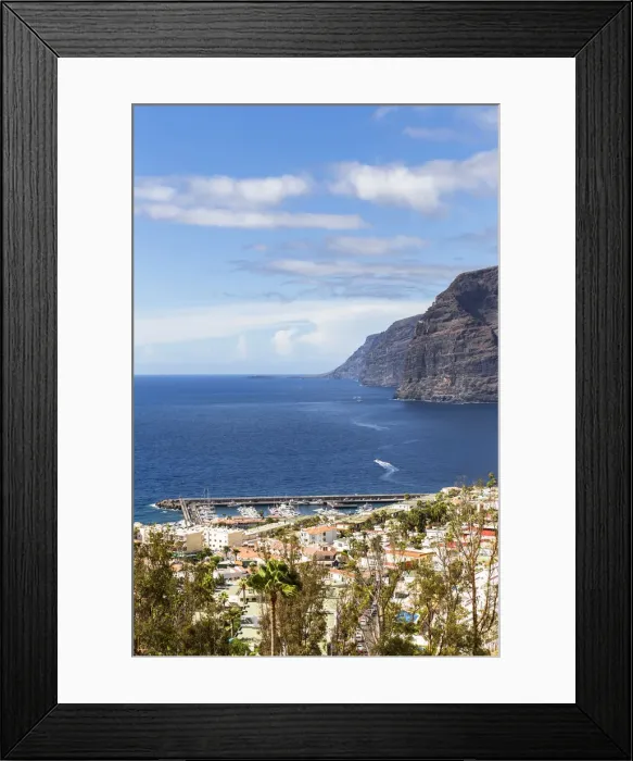Framed Print : Spain, Canary Islands, Tenerife, Los Gigantes Framed Print : Spain, Canary Islands, Tenerife, Los Gigantes