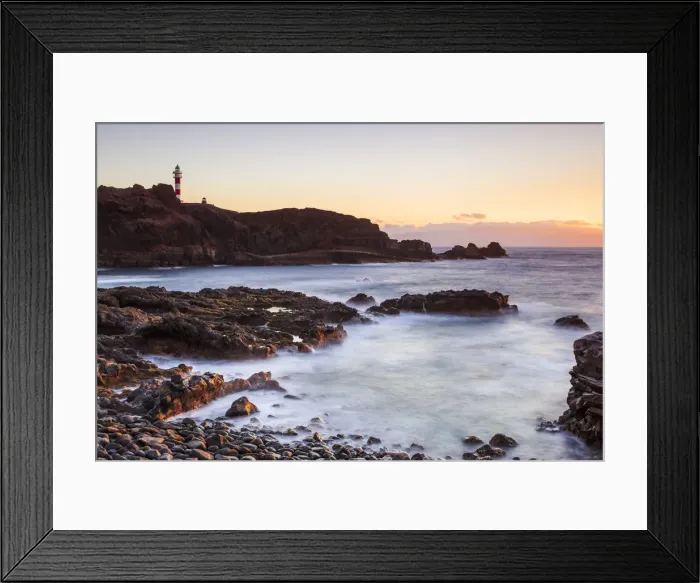 Framed Print : Spain, Canary Islands, Tenerife, Punta Teno lighthouse at sunset Framed Print : Spain, Canary Islands, Tenerife, Punta Teno lighthouse at sunset
