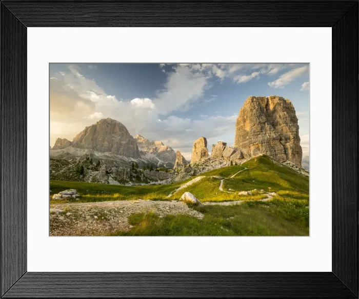 Framed Print : Tofane and Cinque Torri group, Cortina d Ampezzo, Belluno district, Veneto, Italy, Europe Framed Print : Tofane and Cinque Torri group, Cortina d Ampezzo, Belluno district, Veneto, Italy, Europe