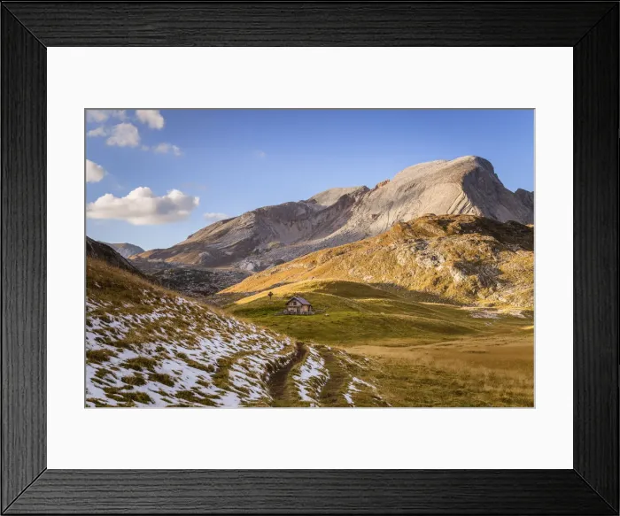 Framed Print : Fosses Alp with mount Croda del Beco, Cortina d Ampezzo, Belluno district, Veneto Framed Print : Fosses Alp with mount Croda del Beco, Cortina d Ampezzo, Belluno district, Veneto