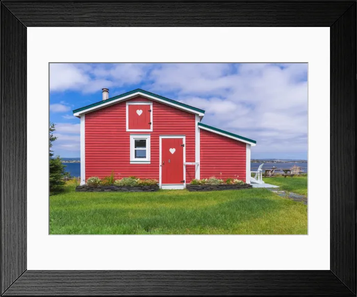 Framed Print : Traditional home along the rugged shores of Newfoundland, Canada Framed Print : Traditional home along the rugged shores of Newfoundland, Canada