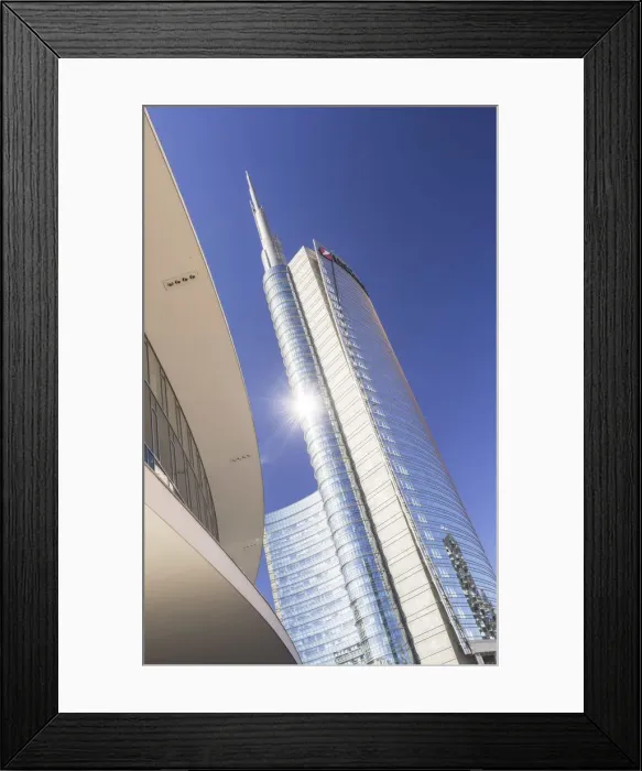 Framed Print : Milan, Porta Nuova District, Lombardy, Italy. The Unicredit Tower Framed Print : Milan, Porta Nuova District, Lombardy, Italy. The Unicredit Tower
