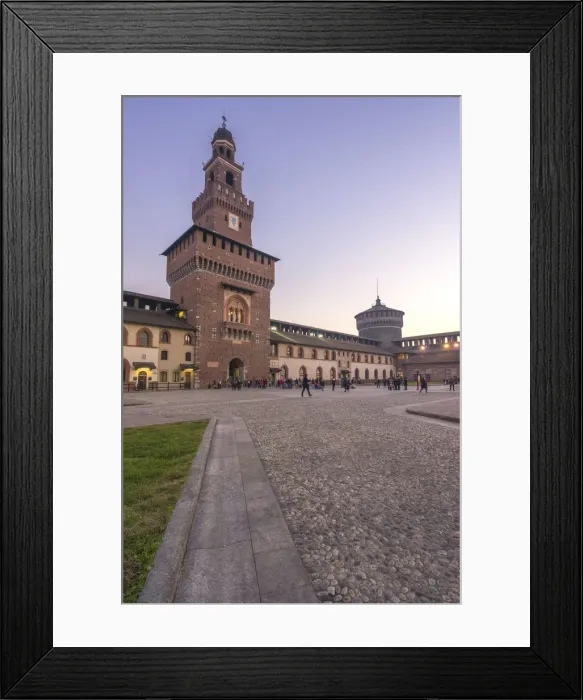 Framed Print : Milan, Lombardy, Italy. The Castello Sforzesco Framed Print : Milan, Lombardy, Italy. The Castello Sforzesco