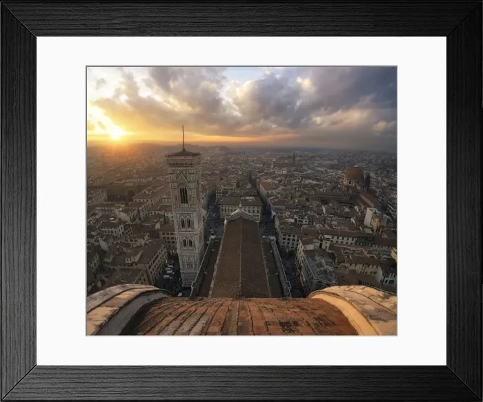 Framed Print : Florence, Tuscany, Italy. Panoramic view of Florence from the Cupola del Brunelleschi Framed Print : Florence, Tuscany, Italy. Panoramic view of Florence from the Cupola del Brunelleschi