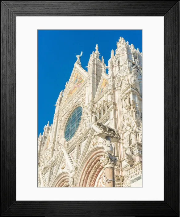 Framed Print : Siena, Tuscany, Italy, Europe. Siena Cathedral facade Framed Print : Siena, Tuscany, Italy, Europe. Siena Cathedral facade