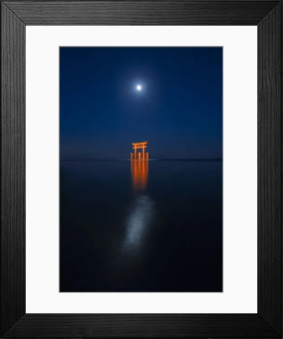 Framed Print : Tori gate on Lake Biwa, Shiga prefecture, Japan Framed Print : Tori gate on Lake Biwa, Shiga prefecture, Japan