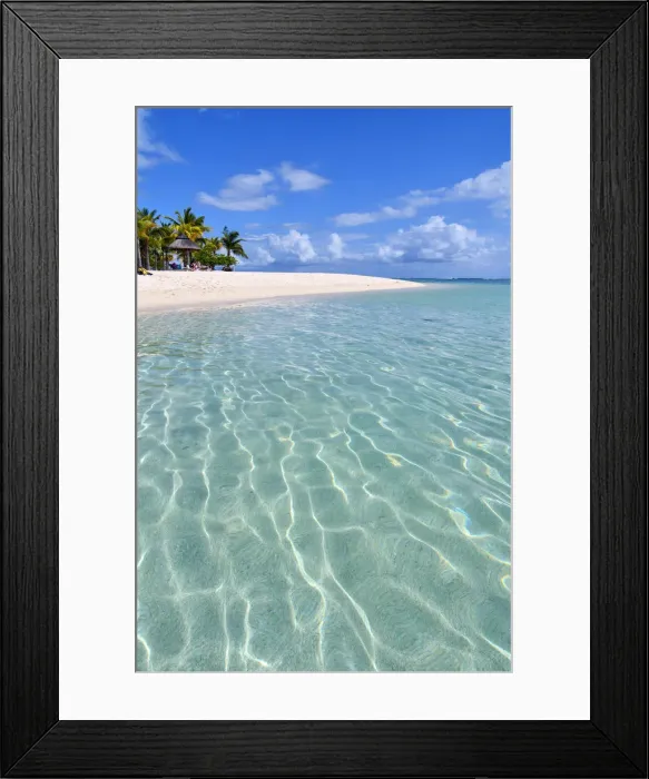 Framed Print : Paradise beach, Le Morne, Mauritius, (Mauritian) Framed Print : Paradise beach, Le Morne, Mauritius, (Mauritian)