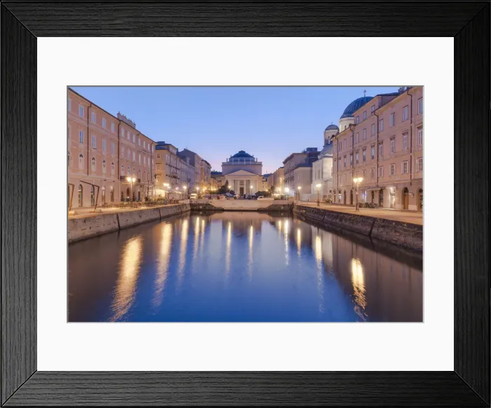 Framed Print : The Grand Canal with the Church of St. Anthony Taumaturgo, Trieste, Italy, Europe Framed Print : The Grand Canal with the Church of St. Anthony Taumaturgo, Trieste, Italy, Europe