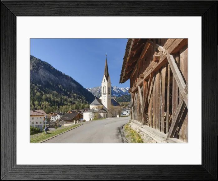 Framed Print : Europe, Italy, South Tyrol, Bolzano province, the village of Longiaru - Campill in municipality of San Martin de Tor Framed Print : Europe, Italy, South Tyrol, Bolzano province, the village of Longiaru - Campill in municipality of San Martin de Tor