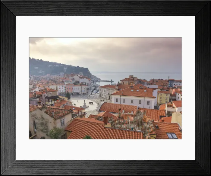 Framed Print : Europe, Slovenia. View on Piran, Primorska, Slovenian Istria Framed Print : Europe, Slovenia. View on Piran, Primorska, Slovenian Istria