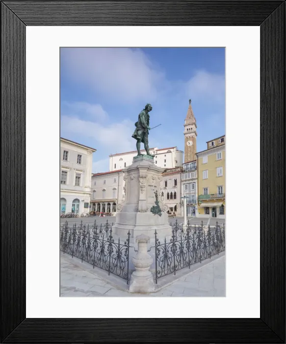 Framed Print : Europe, Slovenia, Istria. Tartini Square, Piran with the statue of Giuseppe Tartini Framed Print : Europe, Slovenia, Istria. Tartini Square, Piran with the statue of Giuseppe Tartini