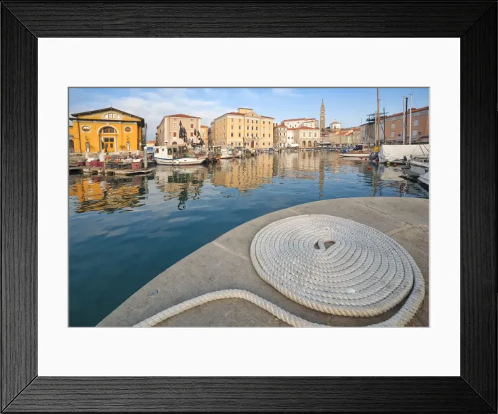 Framed Print : Europe, Slovenia. Port of Piran, Primorska, Slovenian Istria Framed Print : Europe, Slovenia. Port of Piran, Primorska, Slovenian Istria