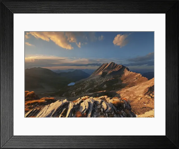 Framed Print : Europe, France, Queyras, Agnello Pass - Taillante peak at sunset Framed Print : Europe, France, Queyras, Agnello Pass - Taillante peak at sunset