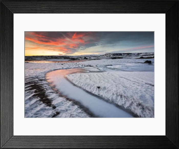 Framed Print : Sunset near Skaftafell, Austurland, Iceland Framed Print : Sunset near Skaftafell, Austurland, Iceland