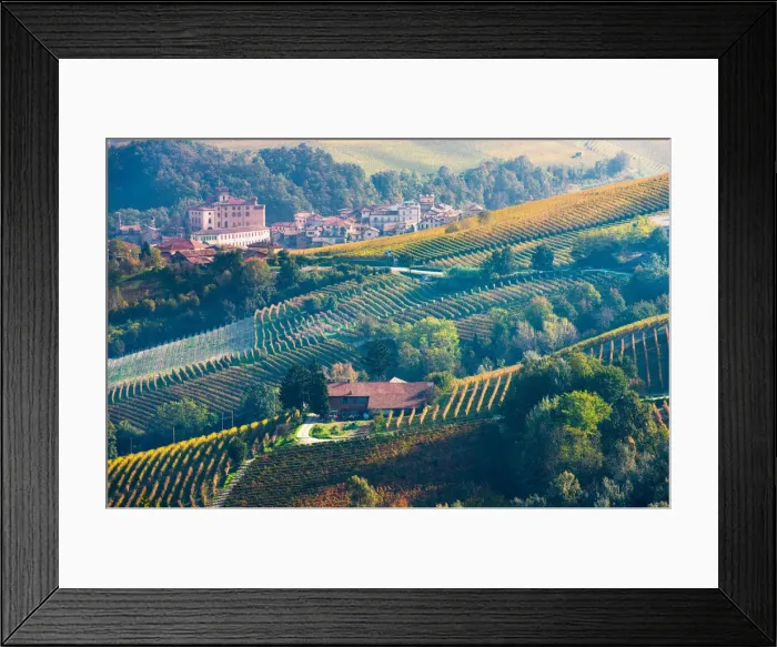 Framed Print : Italy, Piedmont, Cuneo district, Langhe, La Morra