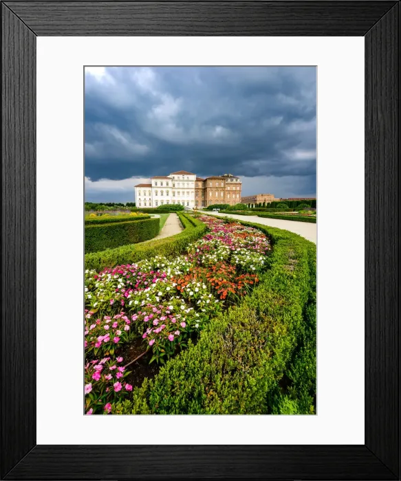 Framed Print : The park of Palace of Venaria, Residences of the Royal House of Savoy. Europe. Italy Framed Print : The park of Palace of Venaria, Residences of the Royal House of Savoy. Europe. Italy