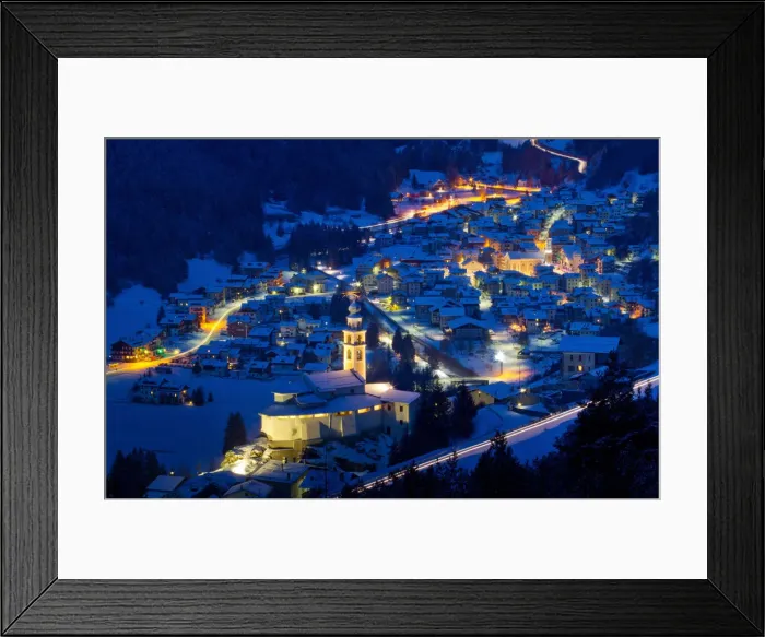 Framed Print : Churches at night. Valtellina, Sondrio, Lombardy, Italy Framed Print : Churches at night. Valtellina, Sondrio, Lombardy, Italy