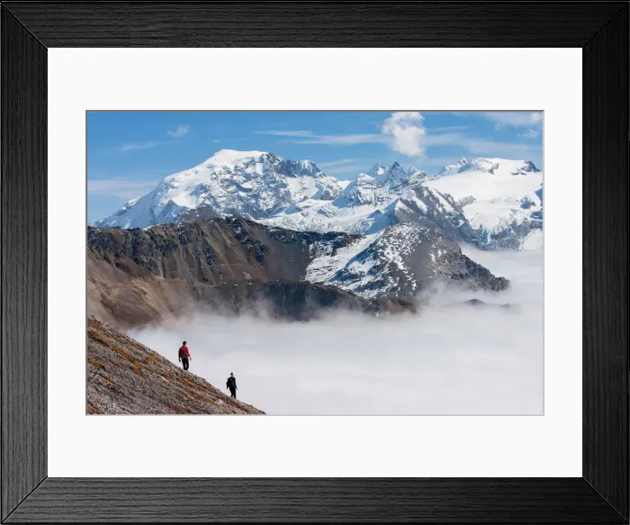 Framed Print : Trekking at monte Solena in Stelvio National Park with Ortles and Stelvio glaciers Framed Print : Trekking at monte Solena in Stelvio National Park with Ortles and Stelvio glaciers