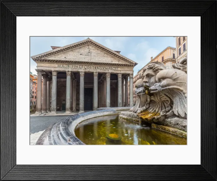 Framed Print : Europe, Italy, Lazio, Rome. Pantheon and its square Framed Print : Europe, Italy, Lazio, Rome. Pantheon and its square