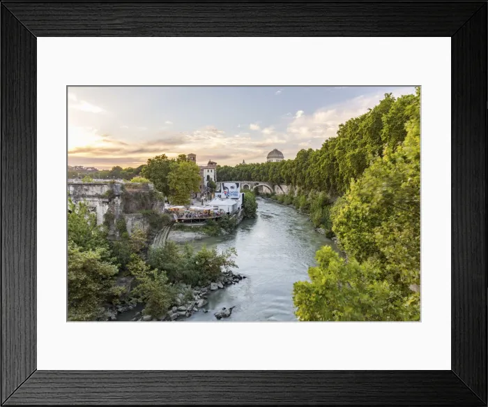 Framed Print : Europe, Italy, Lazio, Rome. Tiber Island Framed Print : Europe, Italy, Lazio, Rome. Tiber Island